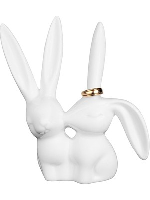 Astera Seramik Tavşan Tavşan Yüzük Tutucu 6*10 cm