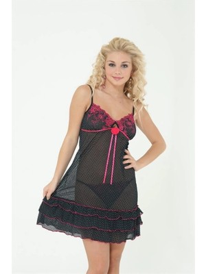 Giyim Tüllü Gecelik Takım 2194