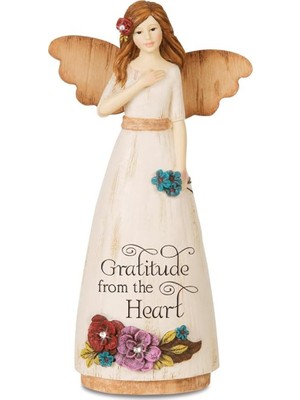 Astera Teşekkür Meleği Figürü Thank You Angel Figür 15 cm Reçine