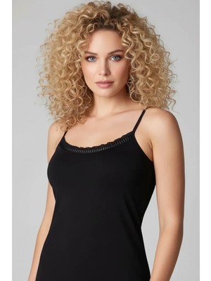 Giyim Şahinler Dantelli Ip Askılı Atlet B613