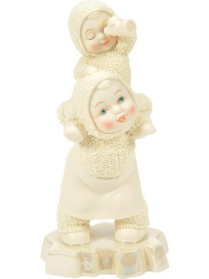 Astera Kar Bebekleri - Kutup Kıyıları Porselen Obje, 14 cm