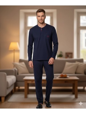 Giyim Pijalux Uzun Kollu  Erkek  Pijaması 2053