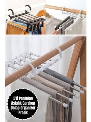 Normadia 360° Dönebilen ve Katlanabilir Pantolon Askısı Rafı ile Gardırobunuzu Şıklaştırın