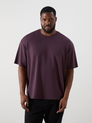 Lc Waikiki Yeni Sezon Büyük Beden Bisiklet Yaka Erkek Tişört