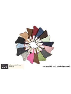 Giyim Gama 202 Kadın Düz Model Yün Soket Çorap