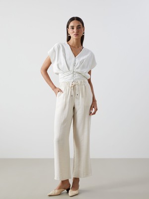 Lc Waikiki Yeni Sezon Beli Lastikli Kadın Pantolon