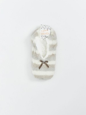 Lc Waikiki Yeni Sezon Fiyonk Detaylı Çizgili Kadın Ev Çorabı