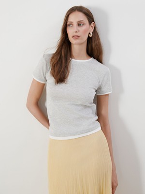 Lc Waikiki Yeni Sezon Bisiklet Yaka Kadın Tişört