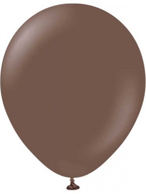 Hayaller Dükkanı Balon Düz 12 Inc (Jojo Balloons) Kahverengi PK:100