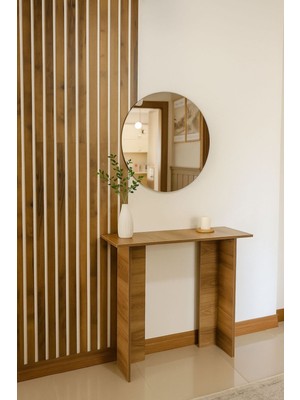Normadia Şık Traverten Görünümlü Mdf Dresuar 100X33 Cm, Modern ve Zarif Tasarım