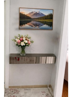 Normadia Ayna Bronz Dresuar Rafı, Duvara Monte, Hol ve Antre Için Tasarım