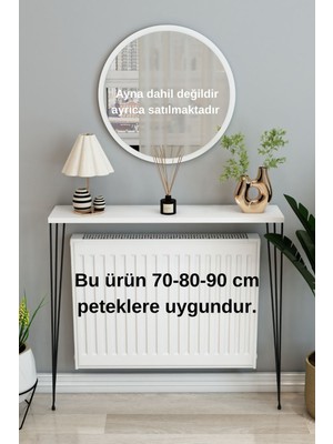 Normadia Beyaz Petek Üstü Çok Amaçlı 100CM Raf Dresuar, Pratik ve Şık Tasarım
