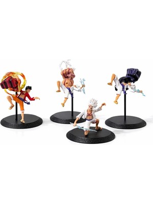 Kyops Anime One Piece Luffy Figürü 4'lü Set  ALK5275 - Lisinya