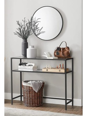 Normadia Modern Kahve Dresuar Köşesi, 100 cm Şeffaf Cam, Şık ve Kullanışlı Tasarım