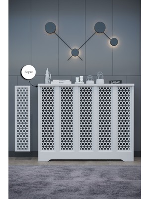 Normadia Beyaz Bodrum Model Dresuar, Petek Kaplama, Iç Ölçü 96 Cm, Dış Ölçü 100 cm