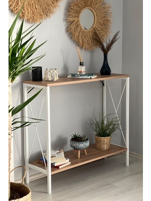 Normadia Modern Beyaz Ayak Atlantik Çam Dresuar, Şık ve Kullanışlı Tasarım