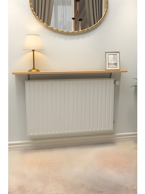 Normadia Montajsız Ahşap Petek Üstü Raf, Kitaplık, 120X18 cm