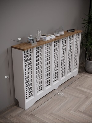 Normadia Beyaz ve Çam Tonlarında Detaylı Ayasofya Model, Petek Kaplamalı, Şık Dekorasyon