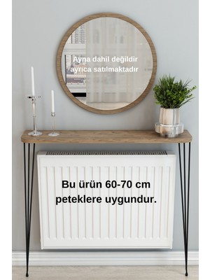 Normadia 80CM Oval Petek Üstü Raf, Şık ve Kullanışlı Dresuar, Evinize Zarif Dokunuş