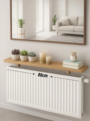 Normadia Şık Çam Rengi Petek Üstü Raf, 80 Cm, Modern ve Kullanışlı Tasarım