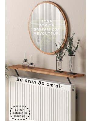 Normadia Atlantik Çam Petek Üstü Tak Çıkar Raf 80 Cm, Duvar Montajsız, Şık ve Kullanışlı