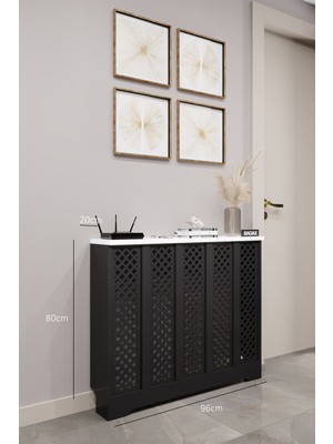 Normadia Ahşap Petek Kaplama Dresuariç 96 Cm, Dış Ölçü 100 Cm, Estetik Tasarım