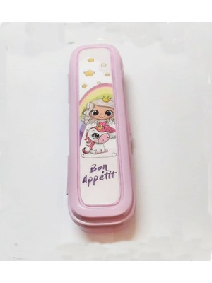 Kyops Pembe Multi Renkli Kapaklı Kalemlik Kutusu -Çanta Içi Saklama - Diş Fırçası - Makyaj Fırçası Kutu - Lisinya