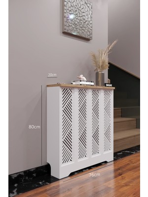 Normadia Beyaz Çam Renkli Gordion Model Dresuar, Petek Kaplama, 76-80 cm Ölçü