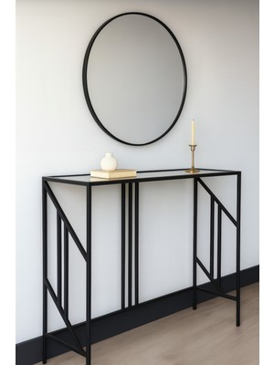 Normadia Estera Modern Kahve Dresuar Köşesi, Füme Cam, 100 Cm, Şık ve Zarif Tasarım