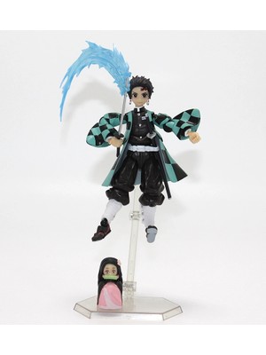E-Woman Anime Demon Slayer Tanjiro Figürü 14 cm ALK5311 - Lisinya