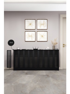 Normadia Siyah Perge Model Dresuar, Petek Kaplama, Iç 176 Cm, Dış 180 cm