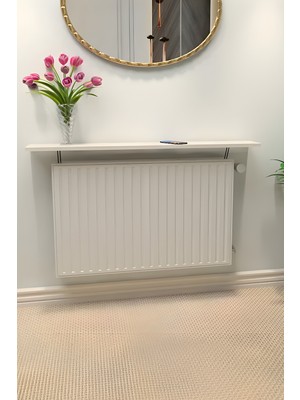 Normadia Şeffaf ve Modern Tasarımlı Petek Üstü Raf 100X18 cm Beyaz