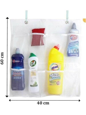 Getittir 8 Cepli Askılı Mutfak Banyo Düzenleyici Askılı File Organizer - Lisinya