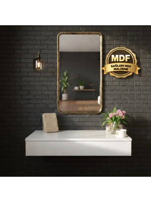 Normadia Şık Mdf Makyaj Masası Dresuar, Duvara Montajlı, Çekmeceli, Kullanışlı Tasarım