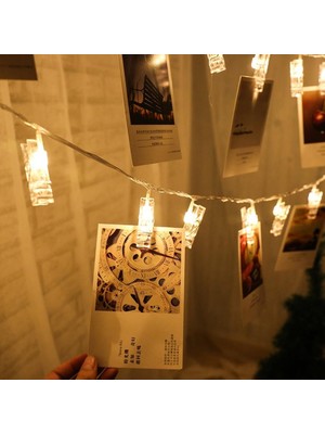 Kyops Işıklı Mandallı Fotoğraf Albümü 5m - 30 LED - Lisinya