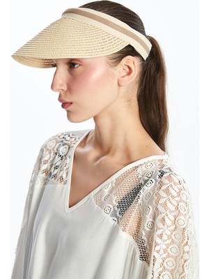 Lc Waikiki Yeni Sezon Kadın Hasır Vizör Şapka