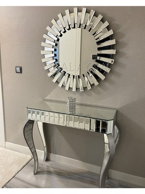 Normadia Şık Gümüş Aynalı Sindirella Dresuar Takımı, Modern ve Zarif Tasarım