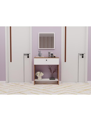 Normadia Şık Kiraz-Beyaz Renk Dresuar, Zarif ve Fonksiyonel Tasarım