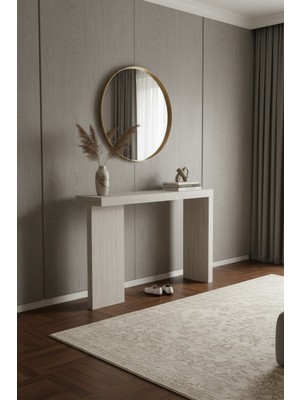 Normadia Şık Traverten Konsol Dresuar 125X30, Modern ve Estetik Tasarım