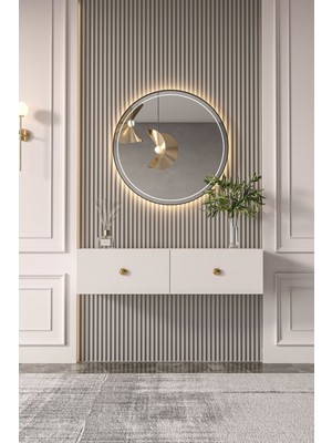Normadia Modern Beyaz ve Gold Dresuar ile Şık ve Şık Dekorasyon