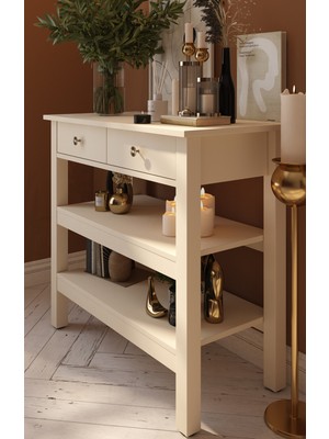 Normadia Şık Alin 2 Çekmeceli Dekoratif Dresuar, Modern ve Fonksiyonel Tasarım