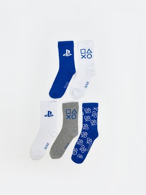 Lc Waikiki Yeni Sezon Playstation Desenli Erkek Çocuk Soket Çorap 5'li