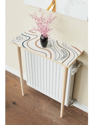 Normadia Modern 60 cm Petek Üstü Raf, 2 Ayaklı Dresuar Tasarımı