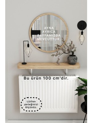 Normadia Safir Meşe Petek Üstü Uçan Raf ve Dresuar, Kalın Kenar, 100 cm