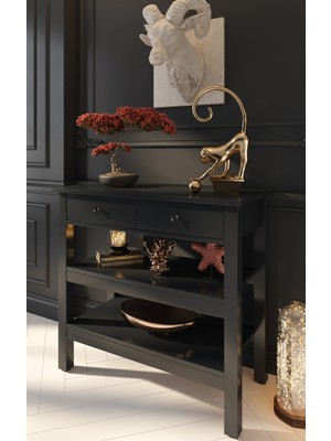 Normadia Modern 2 Çekmeceli Dekoratif Dresuar, Ara Raflı, Şık Tasarım