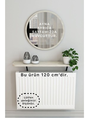 Normadia 120 cm Oval Traverten Petek Üstü Raf Dresuar, Şık ve Fonksiyonel Tasarım