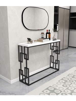 Normadia Modern Metal Iskeletli Özel Tasarım Dresuar ve Makyaj Masası, 108X30 cm