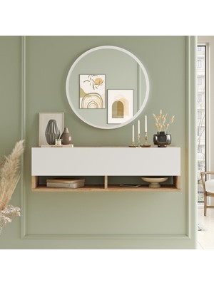 Normadia Şık 100 cm Aynalı Kapaklı Dresuar, Antre ve Hol Için Modern Tasarım