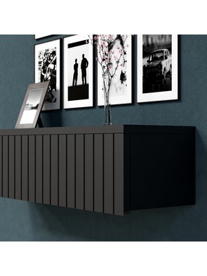 Normadia Şık Konsol ve Dresuar, Duvara Monte Mdf Ahşap Raf, Makyaj Masası 55CM