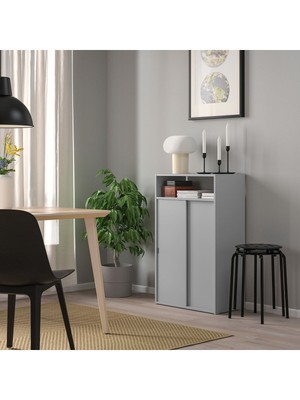 Normadia Açık Gri 60X96 cm Çok Amaçlı Dolap, Şık ve Kullanışlı Tasarım